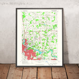 Old Map of Ann Arbor, Michigan by USGS, 1965 – Huron River & State Route 23
