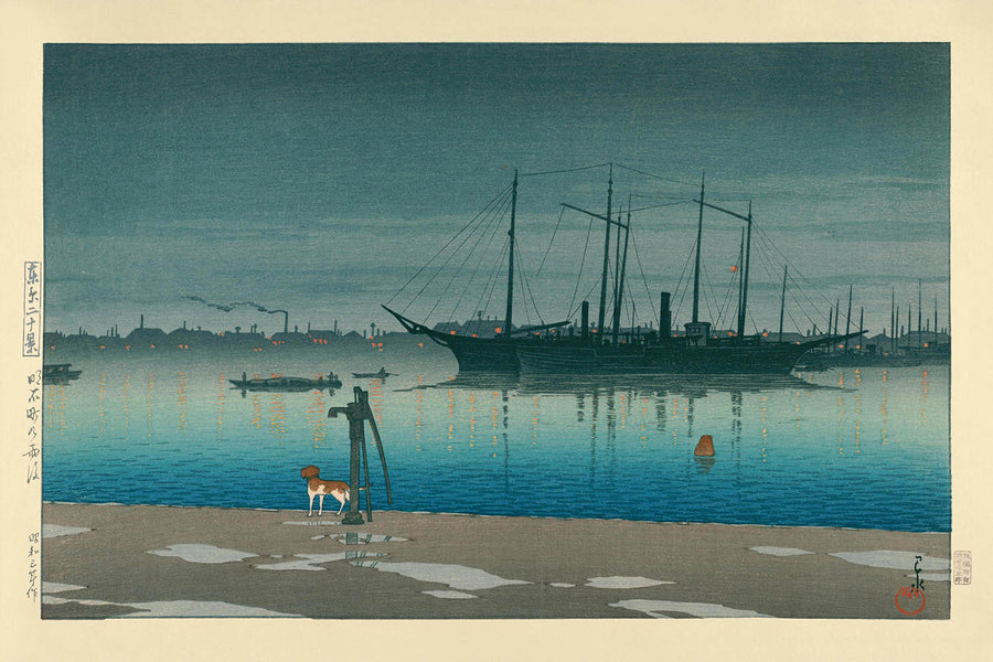 Dopo la pioggia ad Akashi Town di Hasui Kawase, 1935 