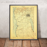 Old Map of Aurora, New York by USGS, 1902 – Auburn, Cayuga Lake & Springport