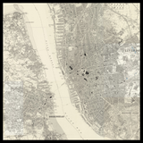 Mapa antiguo personalizado de Liverpool 