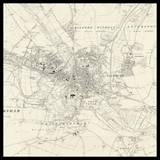 Mapa antiguo personalizado de Salisbury 