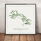 Easingwold Golf Club: Modern Golf Course Map