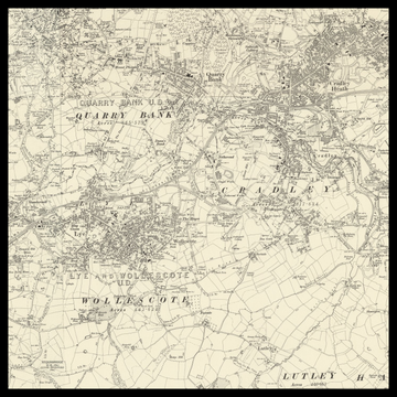 An old Ordnance Survey map of Kingswinford