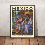 Affiche de voyage de Mexico : Xochimilco 