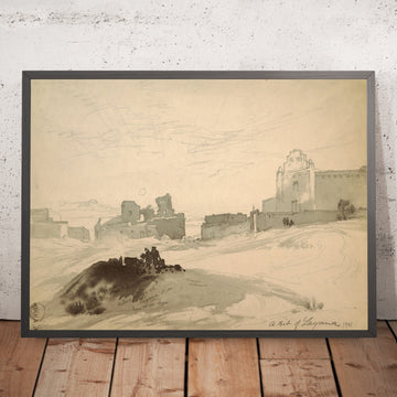A framed image of 