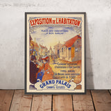Paris Travel Poster: Exposition de l’habitation by Imprimerie Chaix, 1903