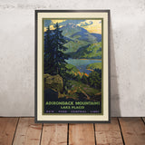 Lake Placid Reiseplakat: Adirondack Mountains (New York Central Lines) von Walter L. Greene, 1920 