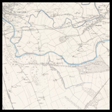 Mapa antiguo personalizado de Irvine 