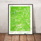 Old Map of Lake Lure, North Carolina by USGS, 1959 – Green Hill & Blue Ridge Mountains
