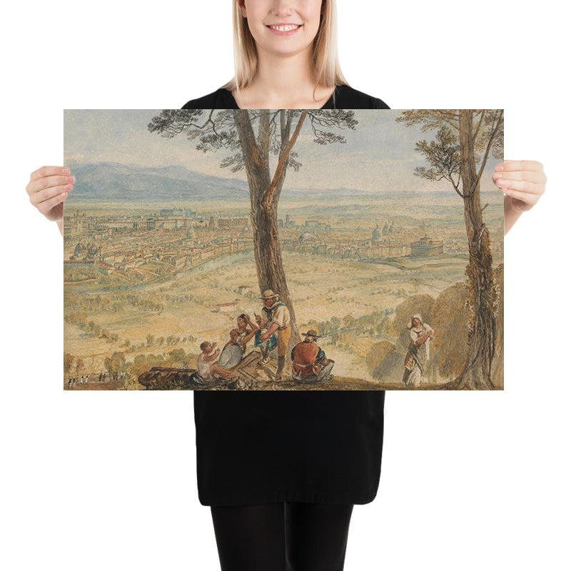 Rome from Monte Mario by Turner, 1818