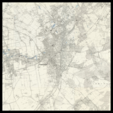 Mapa antiguo personalizado de Croydon 