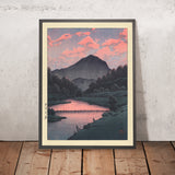 Mt. Kamaga, Hida con il cielo dell'alba di Hasui Kawase, 1935 