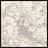 Personalised Old Map of Motherwell