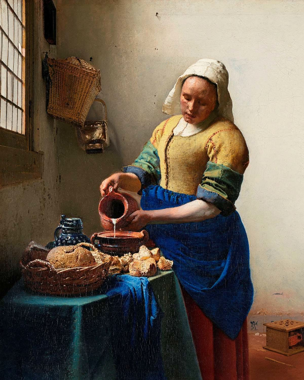 Die Melkmaid von Johannes Vermeer, 1660 