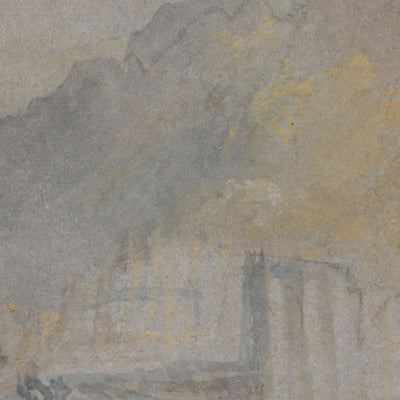 Foul by God: River Landscape with Anglers Fishing From a Weir by Turner, 1830