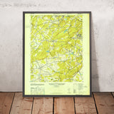 Old Map of Mendham, New Jersey by USGS, 1947 – Mine Hill & Parsippany-Troy Hills