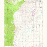 Old Map of Genoa, Nevada by USGS, 1968 – Jacks Valley, Carson River & Wolf Creek