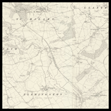 Mapa antiguo personalizado de Llantwit Major 