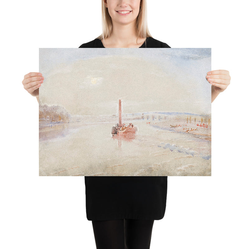 La confluenza della Senna e della Marna a Charenton, Francia di Turner, 1835 