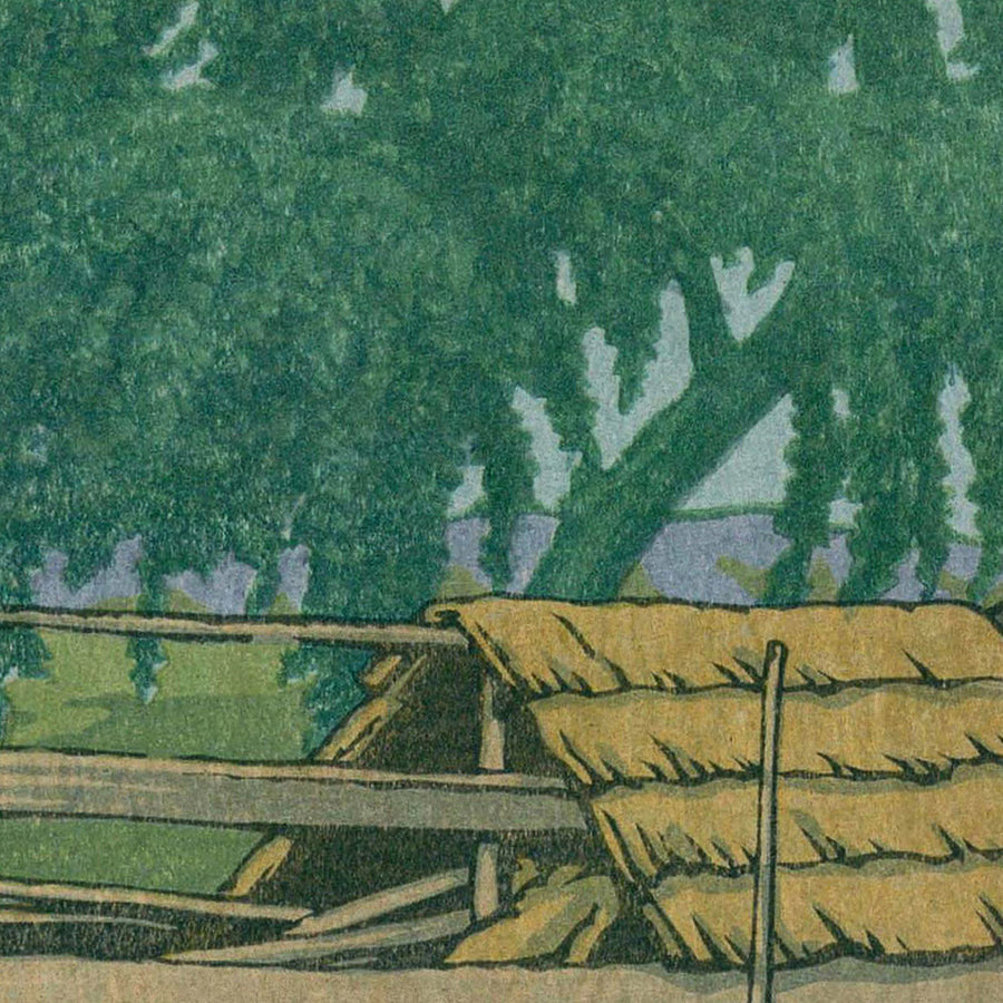 Mattina a Tsuchiura di Hasui Kawase, 1935 