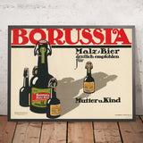 Borussia Vintage Malt Beer Poster, 1898