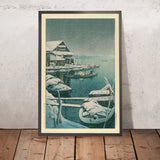 Tormenta de nieve en Mukojima de Hasui Kawase, 1935 