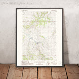 Map of Virginia City, Montana by USGS, 1988 – Alder Gulch, Ruby River & Gravelly Range