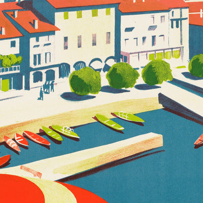 Ascona Travel Poster: Dad ganze Jaar oopen