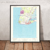 Old Map of Cape May, New Jersey by USGS, 1954 – Cape May Point, Wildwood & Delaware Bay