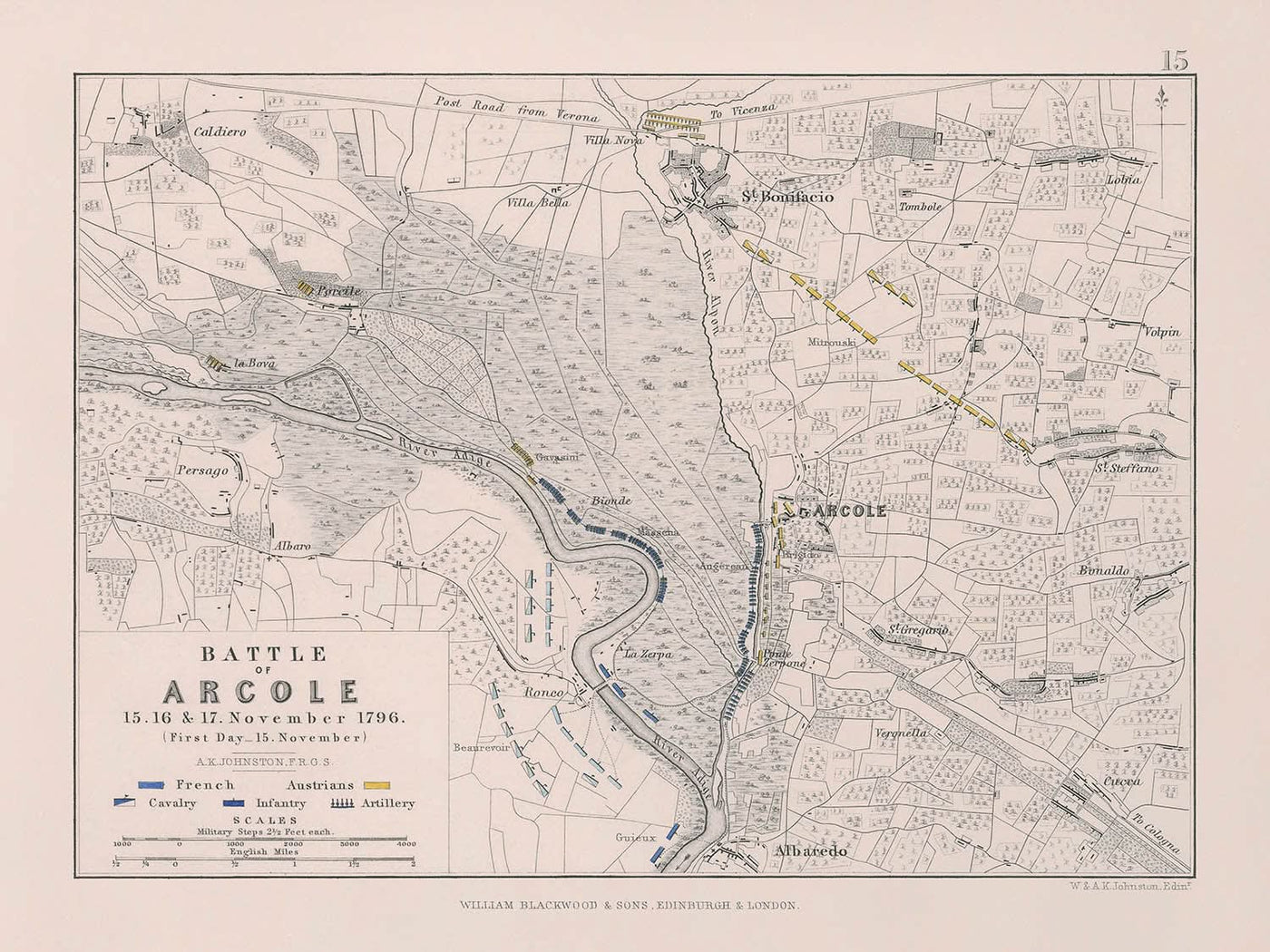 Battle of Arcole, 15 November 1796 (First Day): French Revolutionary War