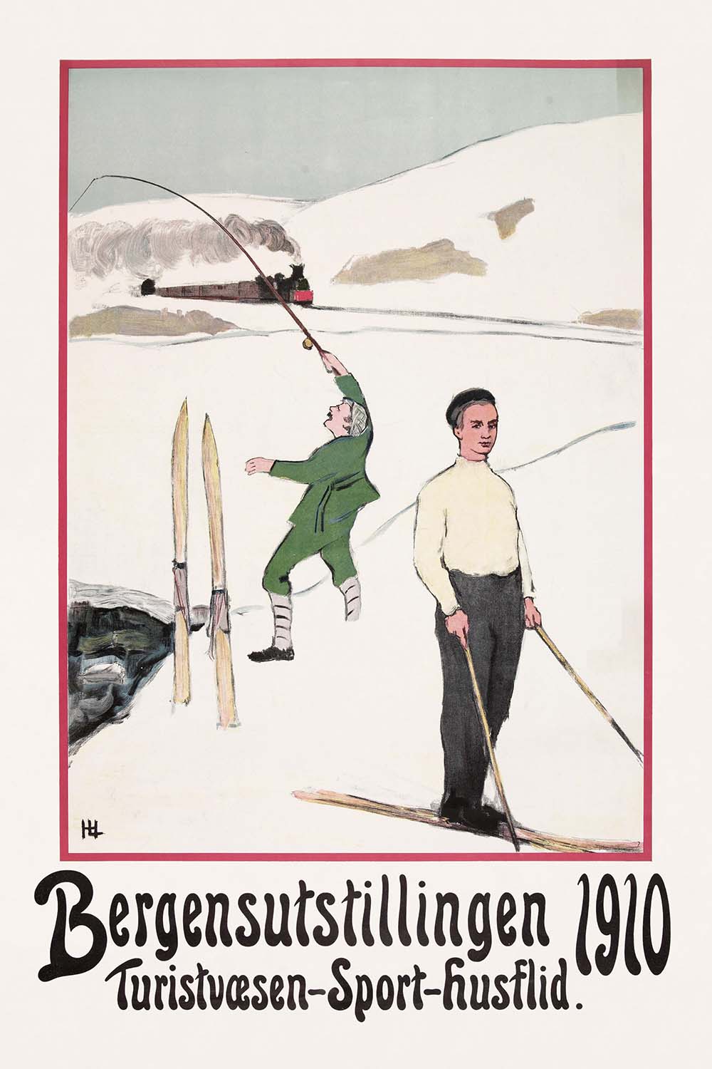 Bergen Travel Poster: Bergensutstillingen 1910