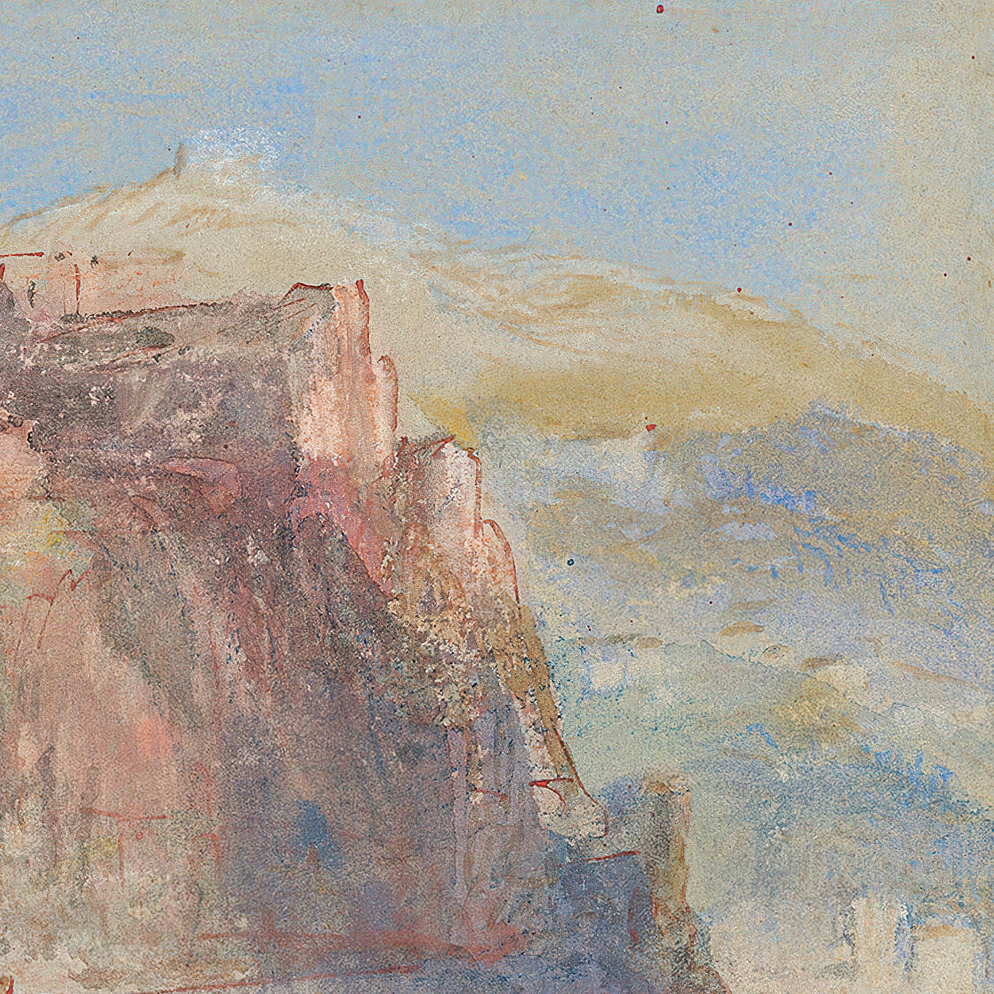 Genoa, from the Sea, looking up to the Church of Santa Maria Assunta in Carignano by Turner, 1802