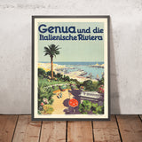 Genoa Travel Poster: Genua by Aurelio Craffonara, 1931
