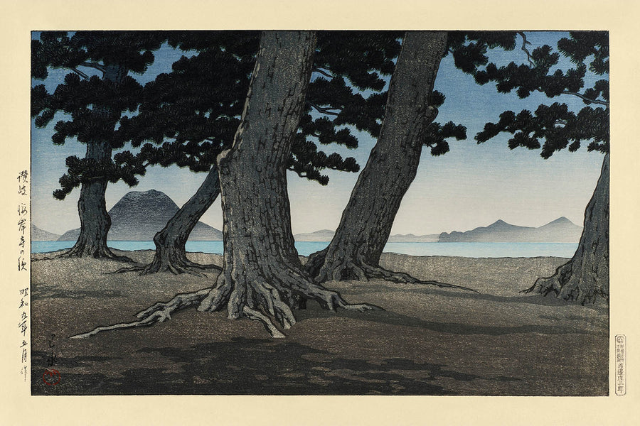 Spiaggia di Kaiganji nel distretto di Sanuki di Hasui Kawase, 1935 