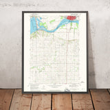 Old Map of Yankton, South Dakota by USGS, 1968 – Gavins Point Dam & Missouri River