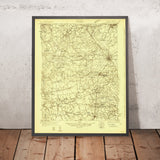 Old Map of Dover, Delaware by USGS, 1926 – Camden, Wyoming & Delaware Bay
