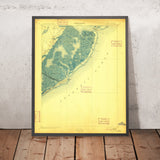 Old Map of Atlantic City, New Jersey by USGS, 1894 – Absecon Island & Egg Harbor