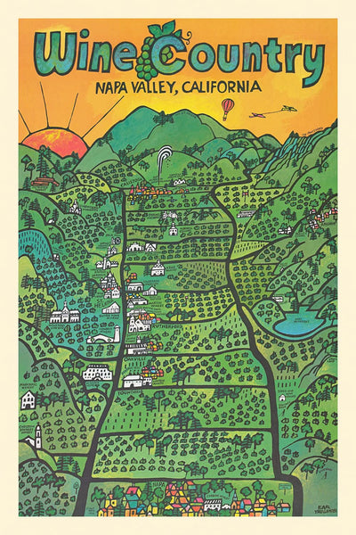 Región vinícola del valle de Napa, California, por Earl Thollander, 1971