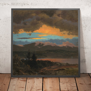 A framed image of 