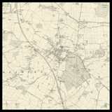 Personalised Old Map of Solihull