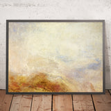 Une scène de montagne, Val d'Aoste par Turner, 1845 