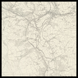 Mapa antiguo personalizado de Rhymney 