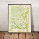 Old Map of St. Michaels, Maryland by USGS, 1943 – Easton, Wye Island & Chesapeake Bay