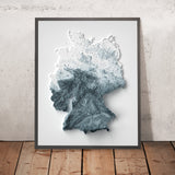 Germany Topographic 3D Relief Map