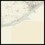 Mapa antiguo personalizado de Clacton-on-Sea 