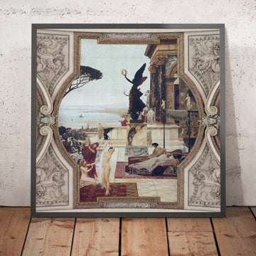 A framed image of 