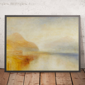 Ein gerahmtes Bild des Inverary Pier, Loch Fyne – Morning von Turner, 1845