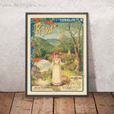 Royat Travel Poster: Chemins de Fer P.L.M. by Gustave Fraipont, 1890