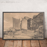 Cottage del pescatore, Dover di Turner, 1790 