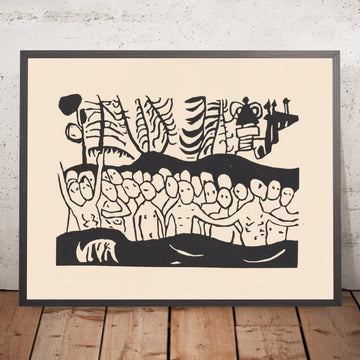 A framed image of 
